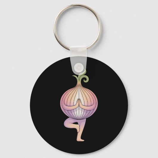 Porte-clés Yoga à l'oignon  (Recto)