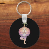 Porte-clés Yoga à l'oignon  (Recto)