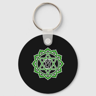 Porte-clés Yoga Anahata Cœur Vert Chakra