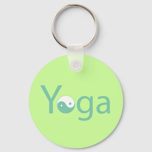 Porte-clés Yoga avec Yin Yang (Recto)