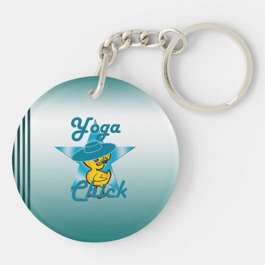 Porte-clés Yoga Chick #7 (Dos)