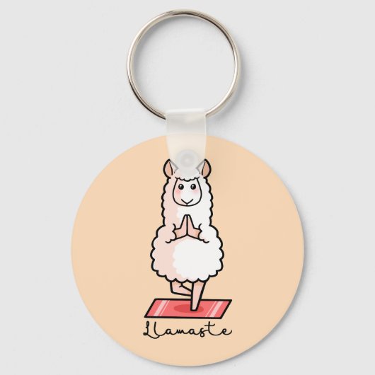 Porte-clés Yoga Llama (Recto)