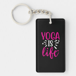 Porte-clés Yoga Lover Le yoga est la vie