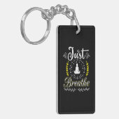 Porte-clés Yoga Lover | Respirer (Devant gauche)