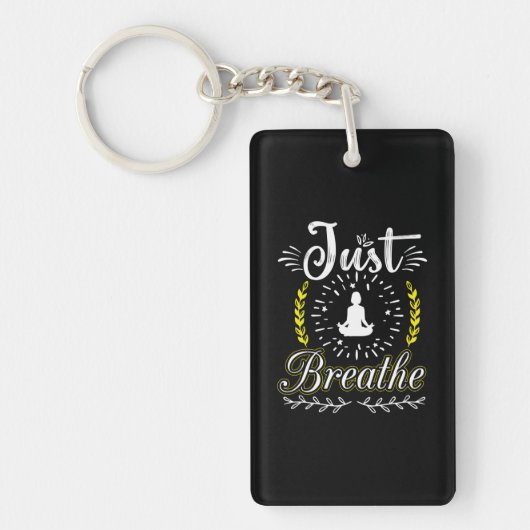 Porte-clés Yoga Lover | Respirer (Devant)