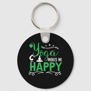 Porte-clés Yoga Lover Yoga Rends-moi heureux
