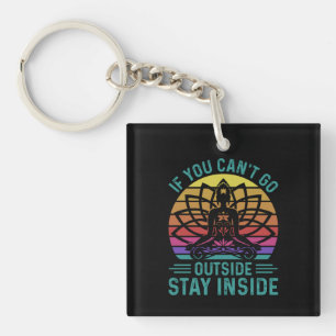 Porte-clés Yoga Lover Yoga Rester à l'intérieur