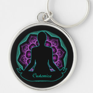 Porte-clés Yoga Mandala personnalisé