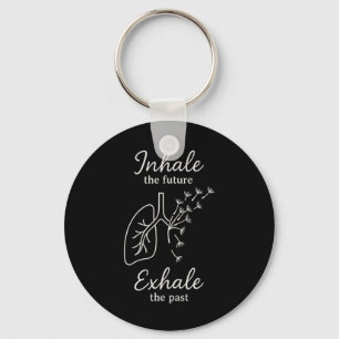 Porte-clés Yoga Méditation Inspirationnelle Respirer Inspirer