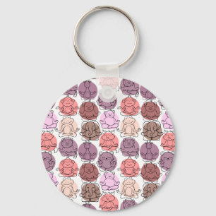 Porte-clés Yoga pose motif Yoga sans couture motif 31