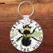 Porte-clés Yoga Speak : Sauvez l'abeille...Porte - clé (Recto)