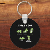 Porte-clés Yoga T-rex  (Recto)