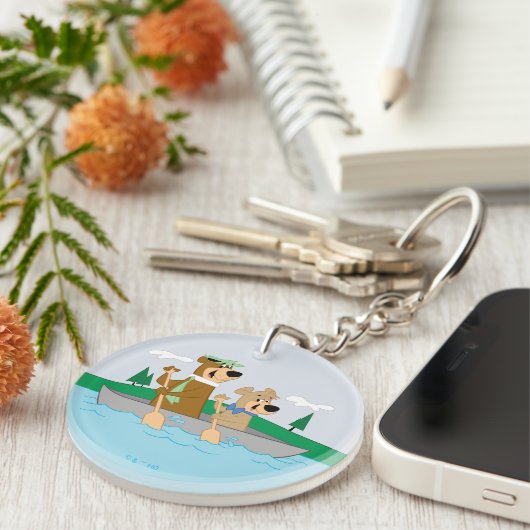 Porte-clés Yogi Bear et Boo Boo Fun Canoe Adventure (Devant droit)