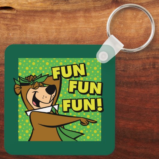 Porte-clés Yogi Bear Fun Amusant (Verso)