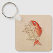 Porte-clés Yokai japonais de poisson (rouleau Mariage) (Recto)