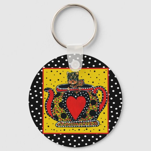 Porte-clés Yorkie Poo (Recto)