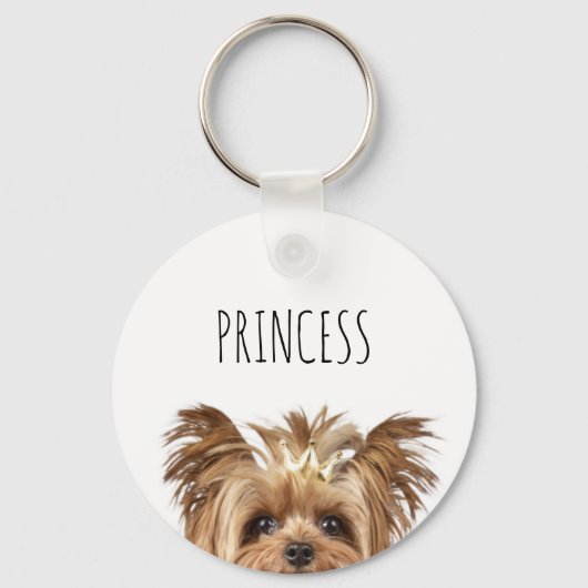 Porte-clés Yorkie Princesse (Recto)