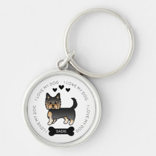 Porte-clés Yorkshire Terrier Black And Tan Amour de Chien & N