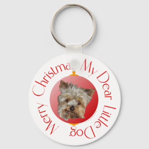 Porte-clés Yorkshire Terrier de Noël