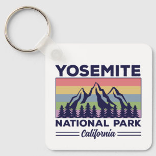 Porte-clés Yosemite National Park California Retro Randonnée