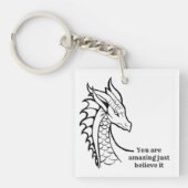 Porte-clés "You Are Amazing Keychain – Motivational Quote Key (Devant)