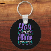 Porte-clés You Are Not Alone Suicide Prevention Awareness  (Recto)