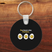 Porte-clés You Know Why I'm Here, Deviled Eggs Tluck Easter B (Recto)