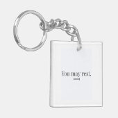 Porte-clés "You May Rest" Keychain (Devant gauche)