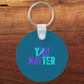 Porte-clés You - Suicide Prevention Teal Purple Awareness Rib (Recto)