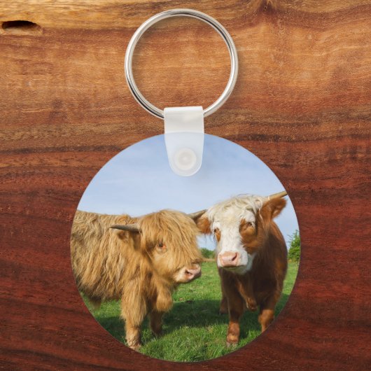 Porte-clés Young Highland Cows (Verso)