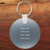 Porte-clés Your message here gray blue metallic background te (Verso)