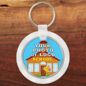 Porte-clés Your School Photo Personalized Class Reunion Gifts (Verso)