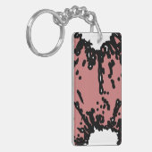 Porte-clés Your Taste, Your Power – Abstract Mauve & Black (Devant gauche)
