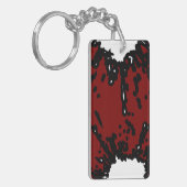 Porte-clés Your Taste, Your Power – Abstract Red & Black  (Devant gauche)