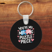 Porte-clés You're My Missing Puzzle Piece Valentine Matching (Recto)
