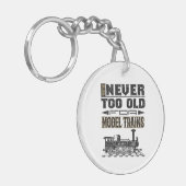 Porte-clés You're Never Too Old for Model Trains Trian Lover (Devant gauche)