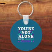 Porte-clés You're Not Alone Depression Suicide Prevention Awa (Recto)