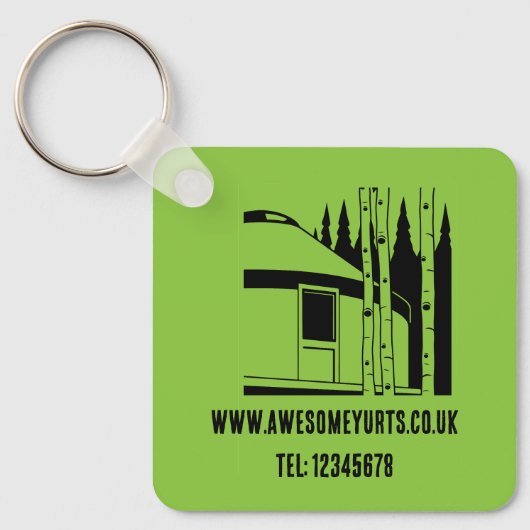 Porte-clés Yourt Vivant Dans La Nature (Recto)
