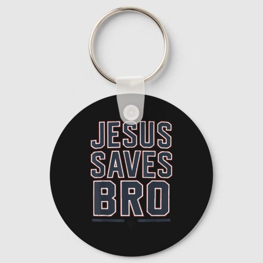 Porte-clés Youth Boy Jesus Saves Bro Funny Christian Teen Gir (Recto)