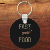 Porte-clés Youth Boys Camo Deer Hunting Fast Food Funny Hunti (Recto)