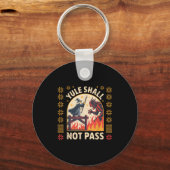 Porte-clés Yule Shall Not P Fantasy Krampus Holiday Pun Funny (Recto)