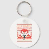 Porte-clés Yule Shall Not P Fantasy Wizard Holiday Pun Funny (Recto)