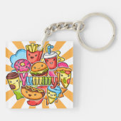 Porte-clés Yummy Fast Food (Dos)