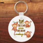 Porte-clés Yup ! C'est mon cirque, ce sont mes trois singes (Recto)
