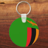 Porte-clés Zambie Porte - clé du drapeau Fisheye (Recto)