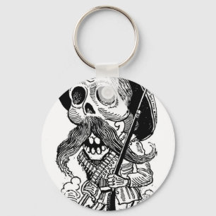 Porte-clés Zapatista Calavera. c. 1900's tôt. Le Mexique