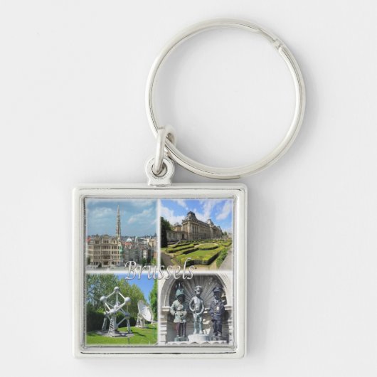 Porte-clés zBE009 BRUXELLES Bruxelles Belgique, (Devant)