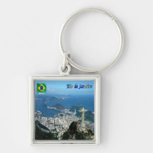 Porte-clés zBR023 panorama de RIO DE JANEIRO, Brésil,