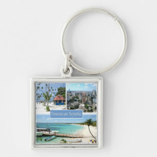 Porte-clés zDO005 RÉPUBLIQUE DOMINICAINE, Mosaïque, Amérique,