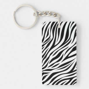 Porte-clés Zebra Animal Skin Imprimer Motif-15391